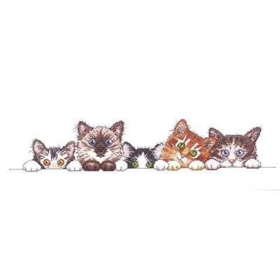 Curious Kittens Cross Stitch Kit - Design Works