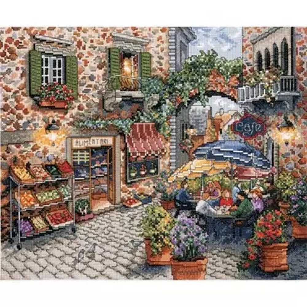 Sidewalk Cafe Cross Stitch Kit - Design Works