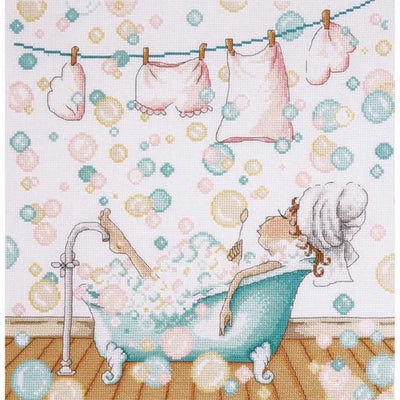 Blowing Bubbles Cross Stitch Kit - Design Works