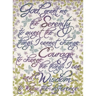 Serenity Prayer Cross Stitch Kit - Design Works