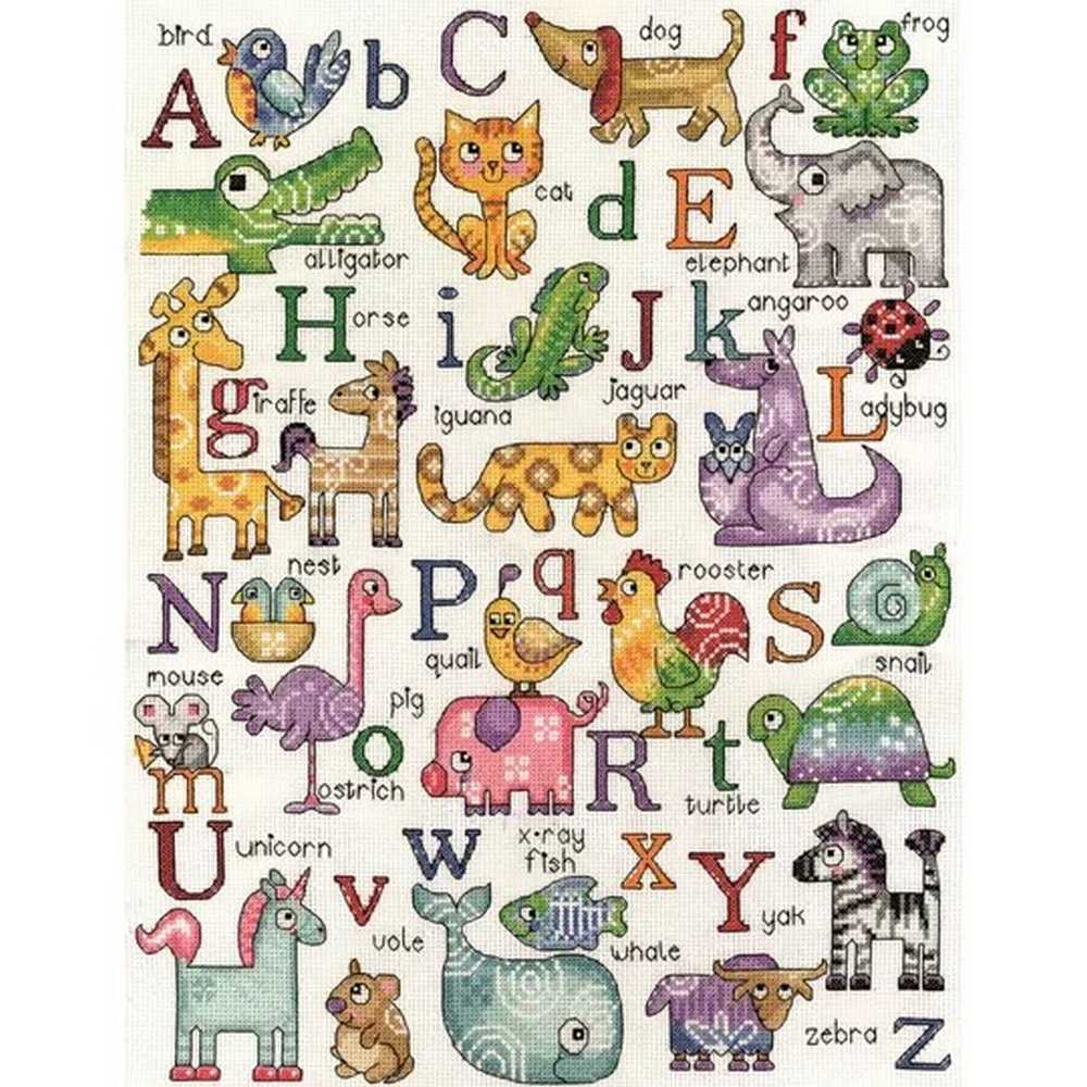 ABC Animals Cross Stitch Kit - Design Works