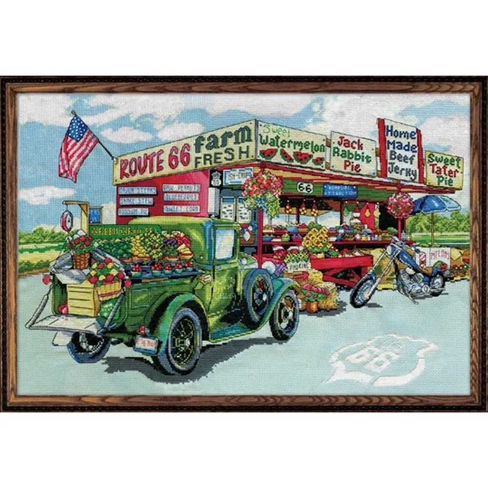 Route 66 Farmstead Cross Stitch Kit - Design Works