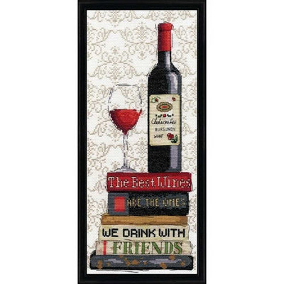 Red Wine Cross Stitch Kit - Design Works