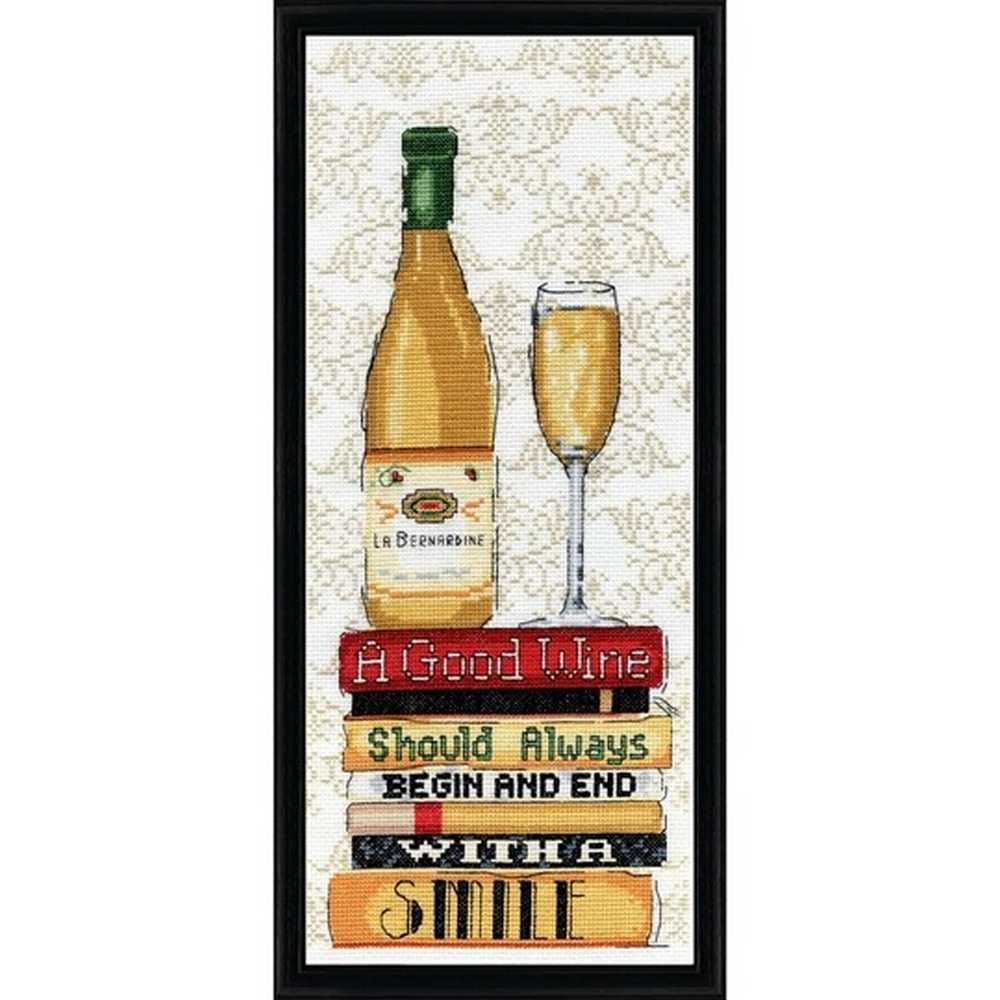 White Wine Cross Stitch Kit - Design Works