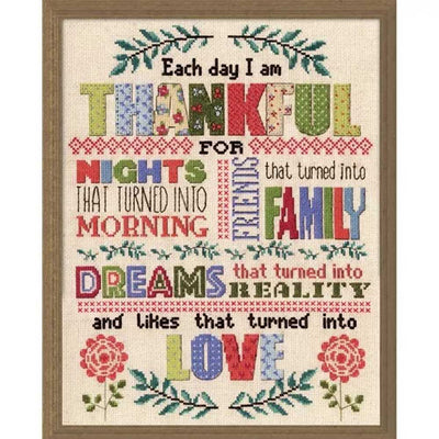 Thankful Cross Stitch Kit - Design Works