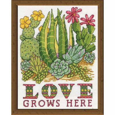 Cactus Love Cross Stitch Kit - Design Works