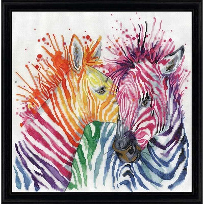 Colourful Zebras Cross Stitch Kit - Design Works