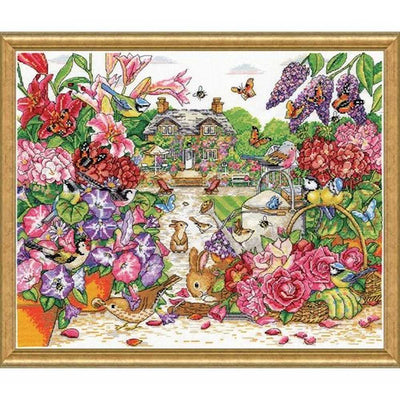 Full Bloom Garden Cross Stitch Kit - Design Works