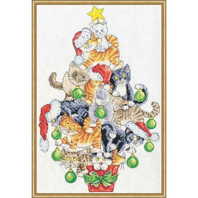 Christmas Cat Tree Cross Stitch Kit - Design Works