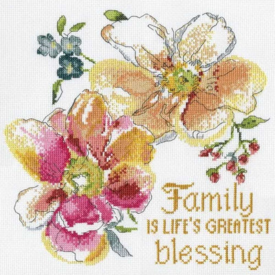 Family Blessings Cross Stitch Kit - Design Works