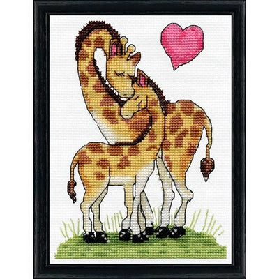 Giraffe Love Cross Stitch Kit - Design Works