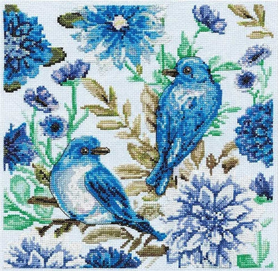 Blue Birds Cross Stitch Kit - Design Works