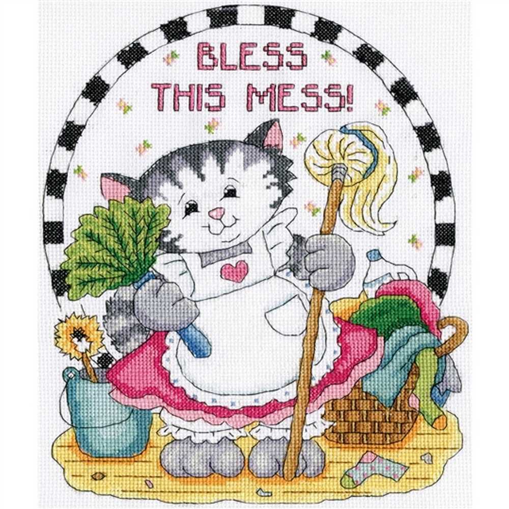 Bless This Mess Cross Stitch Kit - Design Works