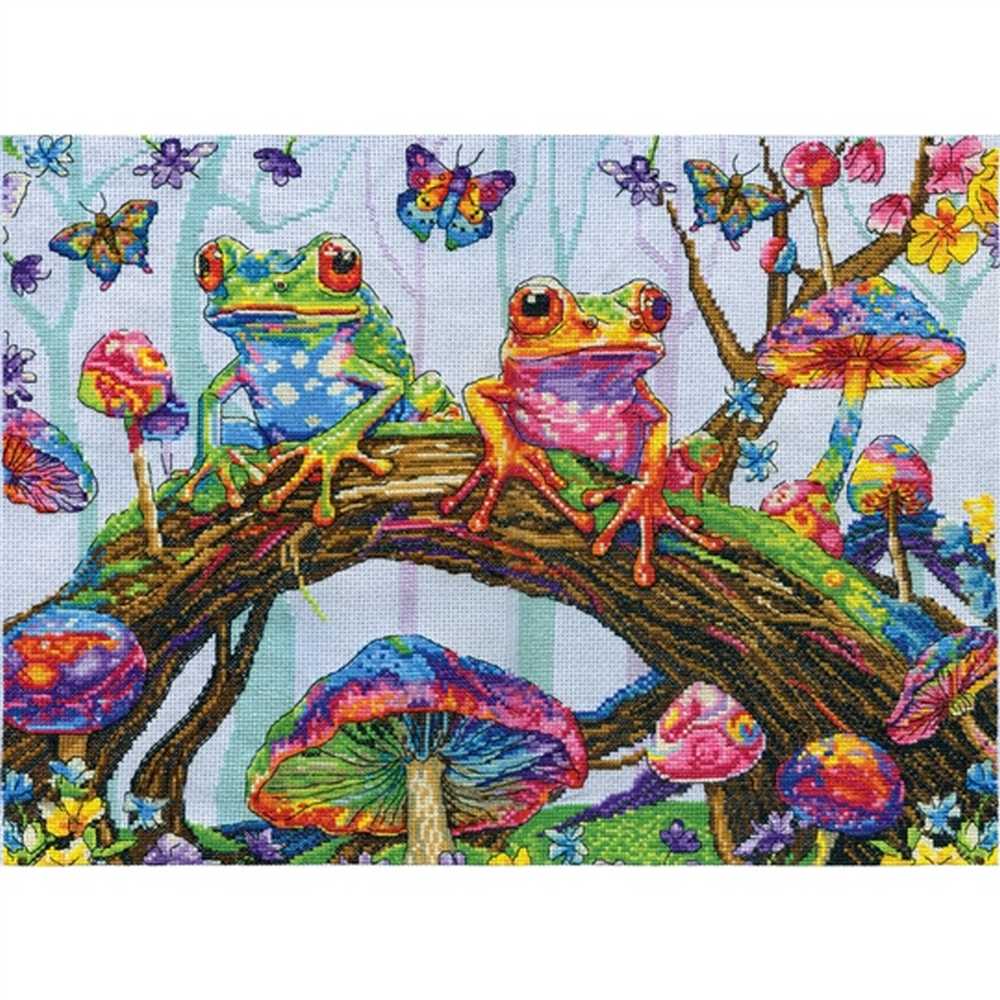 Fantasy Frogs Cross Stitch Kit - Design Works SALE