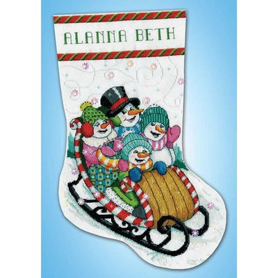 Snow Sledding Cross Stitch Kit - Design Works