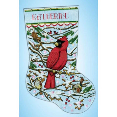 Cardinal Christmas Cross Stitch Kit - Design Works