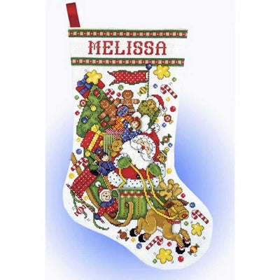 Santa Sleigh Cross Stitch Kit - Design Works