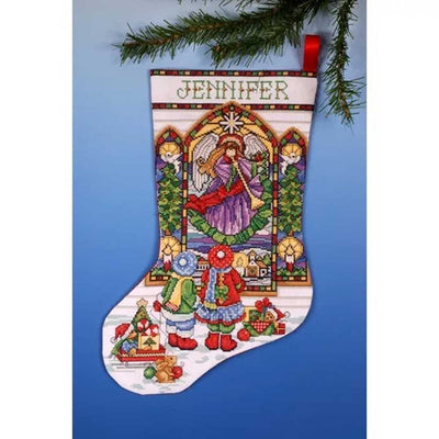 Stained Glass Stocking Cross Stitch Kit - Design Works