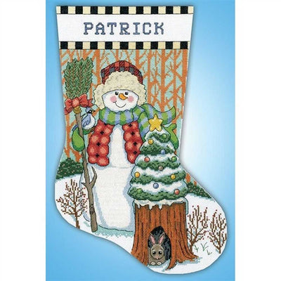 Forest Snowman Cross Stitch Kit - Design Works