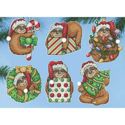 Sloth Christmas Cross Stitch Kit - Design Works