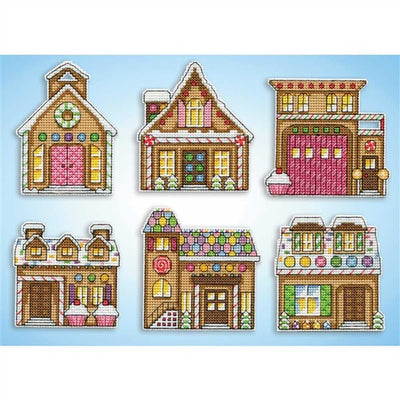 Gingerbread Houses Cross Stitch Kit - Design Works