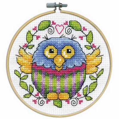 Owl with Hoop Cross Stitch Kit - Design Works