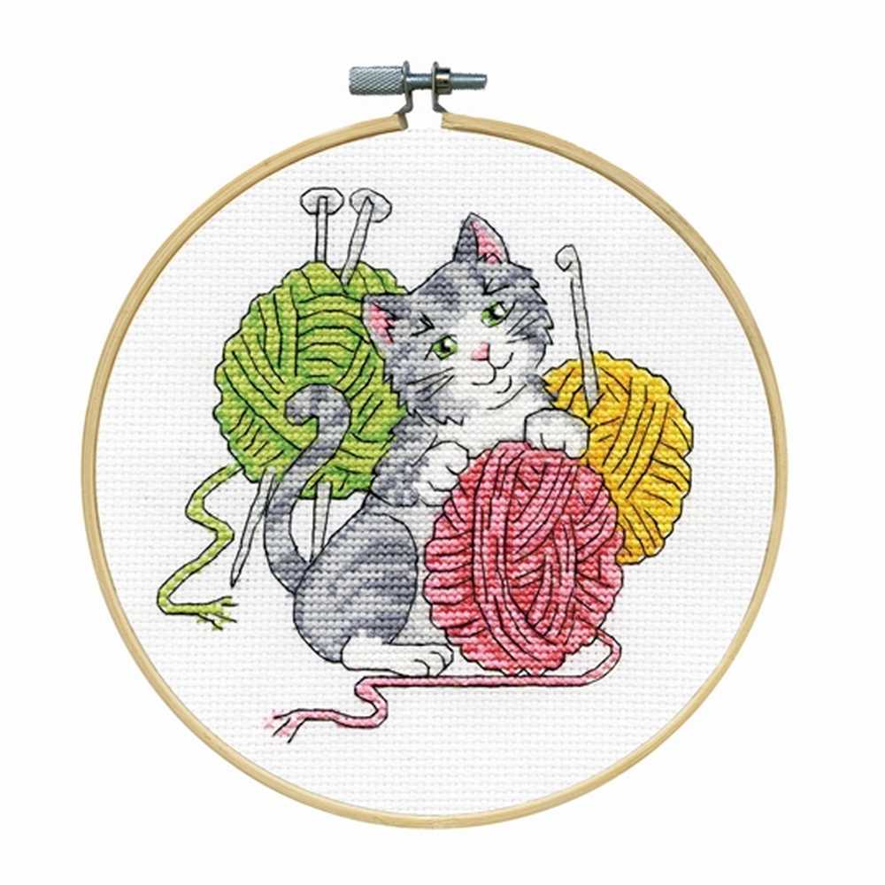 Yarn Cat Cross Stitch Kit - Design Works