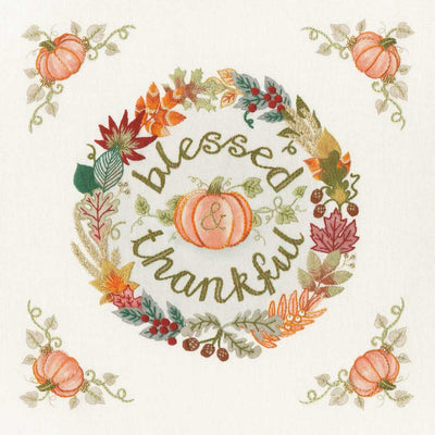 Blessed and Thankful Embroidery Kit ~ Bothy Threads