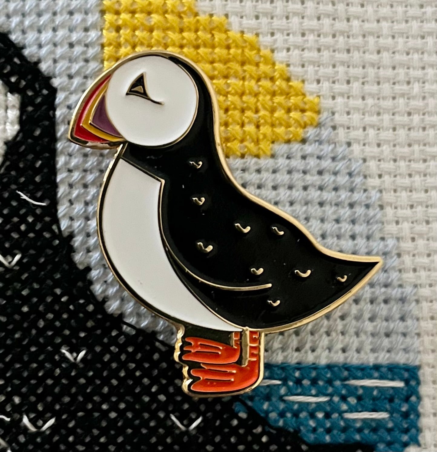 Puffin Needle Minder - Emma Louise Art Stitch