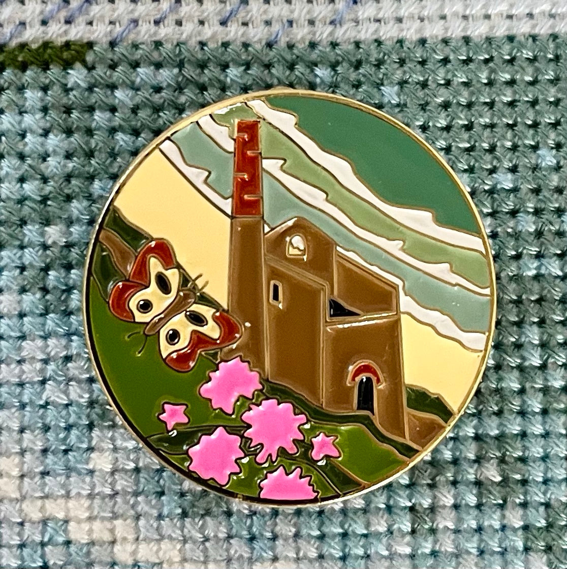 Tin Mine Needle Minder - Emma Louise Art Stitch