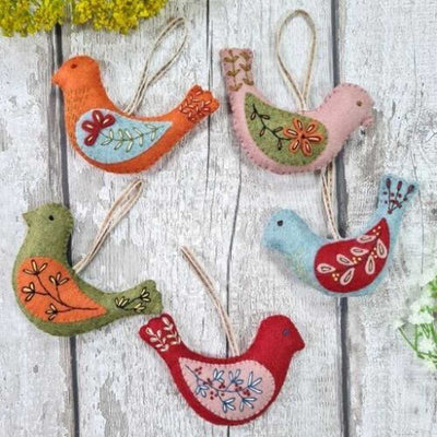 Birdhouse and Birds Felt Craft Kit - Corinne Lapierre