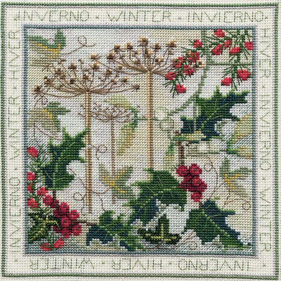 Four Seasons - Winter Cross Stitch Kit by Derwentwater Designs
