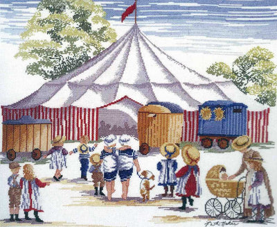 The Circus Comes To Town - All Our Yesterdays Cross Stitch Kit by Faye Whittaker