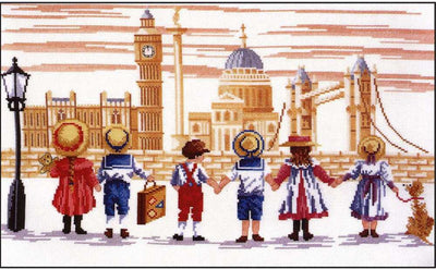 London  - All Our Yesterdays Cross Stitch Kit by Faye Whittaker