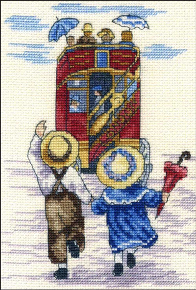 Wait for us! - All Our Yesterdays Cross Stitch Kit by Faye Whittaker