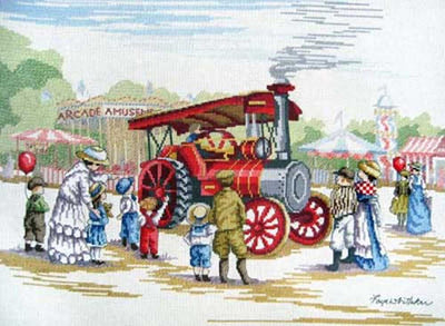 Steam Engine - All Our Yesterdays Cross Stitch Kit