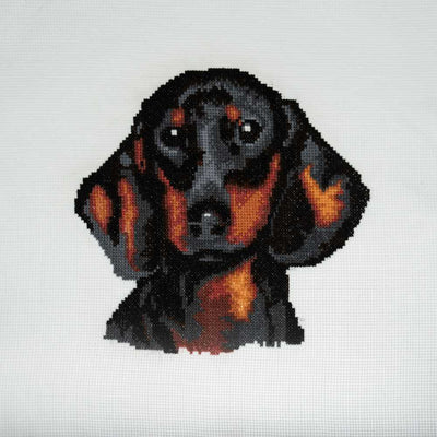 Dachshund Cross Stitch Kit ~ Trimits