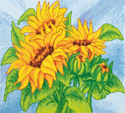 Sunflowers Cross Stitch Kit ~ Trimits