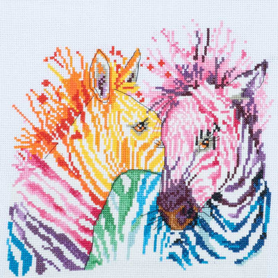 Zebras Cross Stitch Kit ~ Trimits