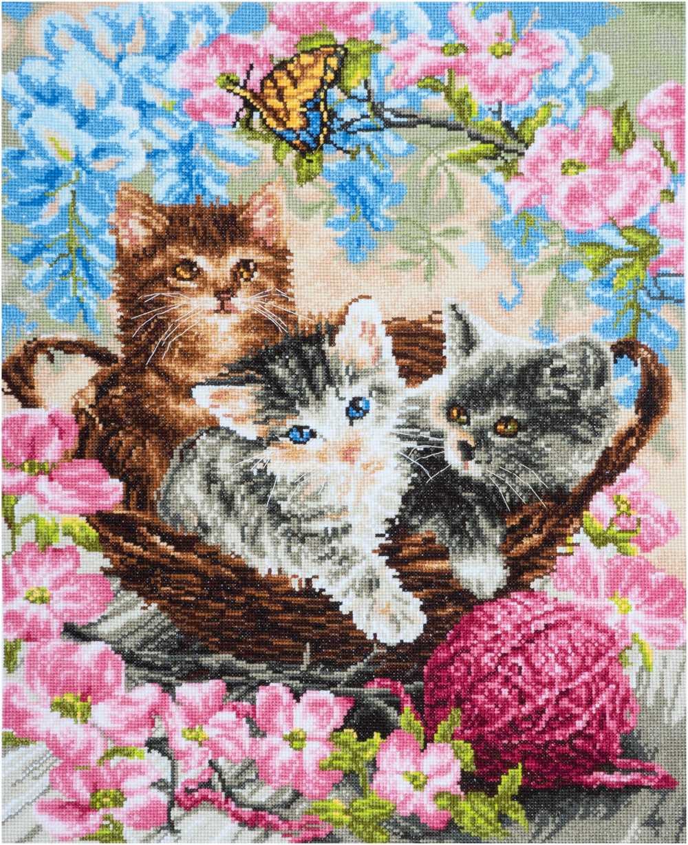 Cats Cross Stitch Kit ~ Trimits