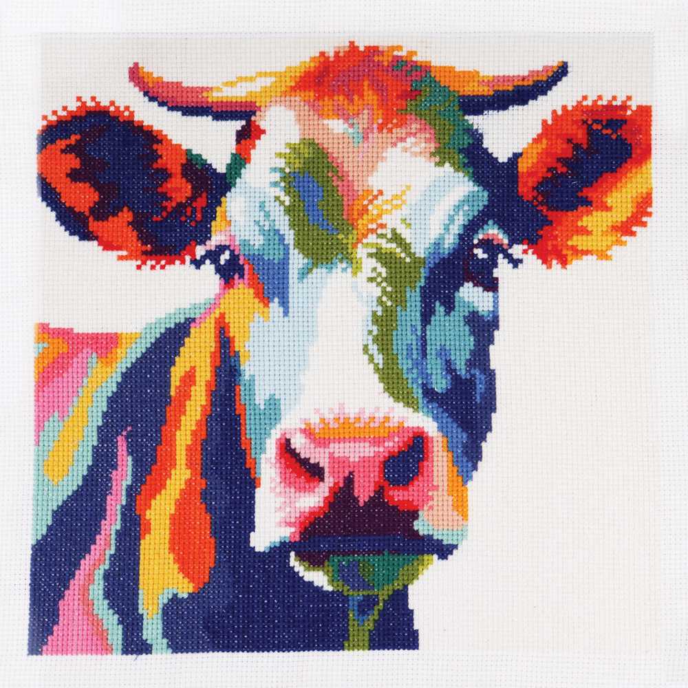 Cow Cross Stitch Kit ~ Trimits