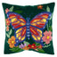 Flutterby Printed Cushion Tapestry/Half Cross Stitch Kit ~ Trimits