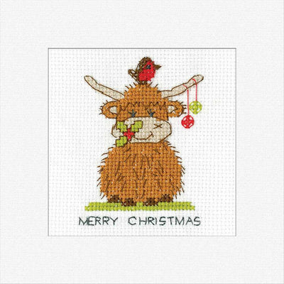 Highland Baubles Cross Stitch Card - Heritage Crafts