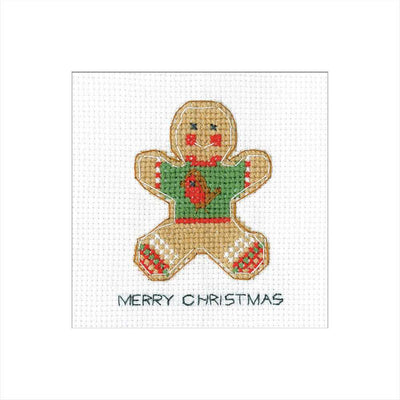 Gingerbread: Christmas Jumper Cross Stitch Card - Heritage Crafts