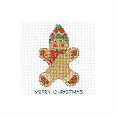 Gingerbread: Winter Hat Cross Stitch Card - Heritage Crafts
