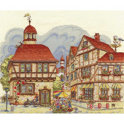 Prosperous Town Cross Stitch Kit ~ PANNA