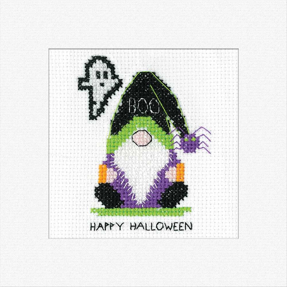 Boo Card Cross Stitch Card - Gonk - Heritage Crafts