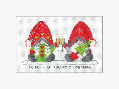 Gonk To Both of You Cross Stitch Card - Heritage Crafts