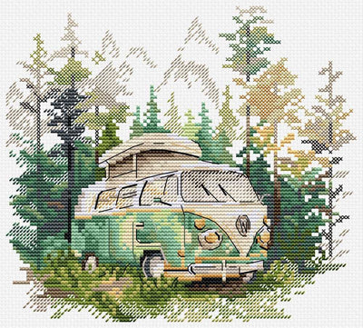 It's Time to Travel Cross Stitch Kit ~ HobbyJobby