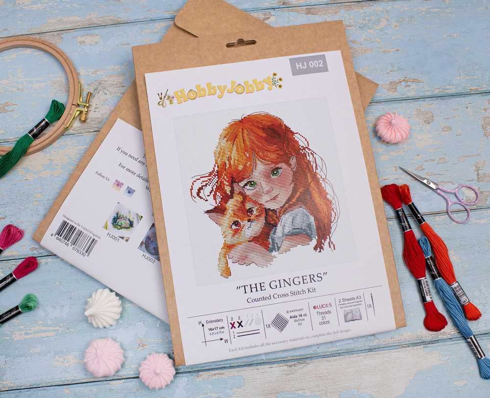 The Gingers Cross Stitch Kit ~ HobbyJobby